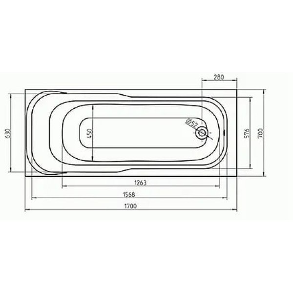 Купити Ванна Kolo Sensa 170x70 у РегіонБуд