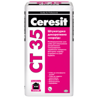 Штукатурка декоративная Ceresit CT 35 «короед» (зерно Ø 2,5мм; белая)