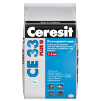 Затирка Ceresit CE 33 Plus Цветной шов (белый) 2кг